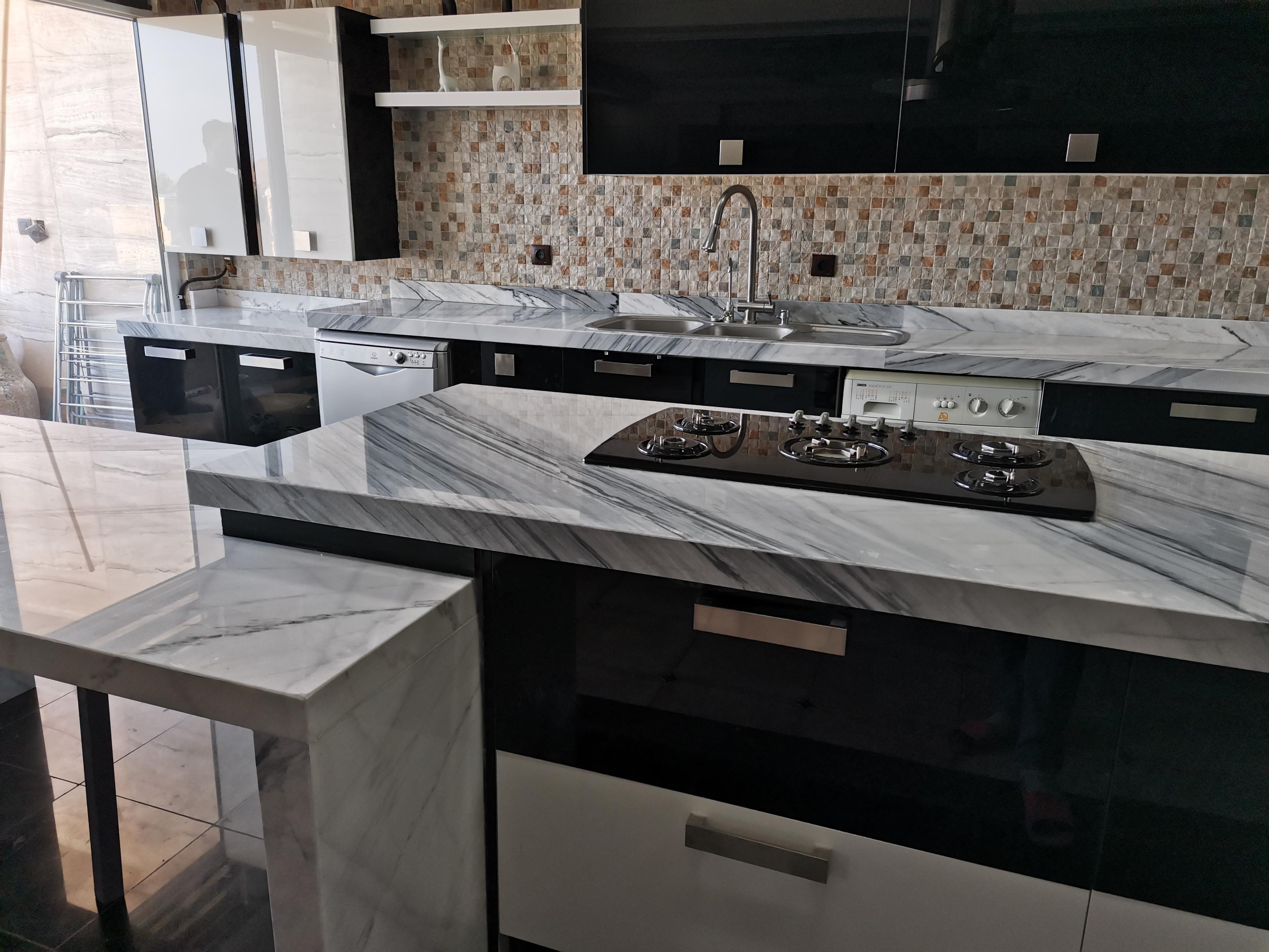سنگ مرمریت برای صفحه کابینت